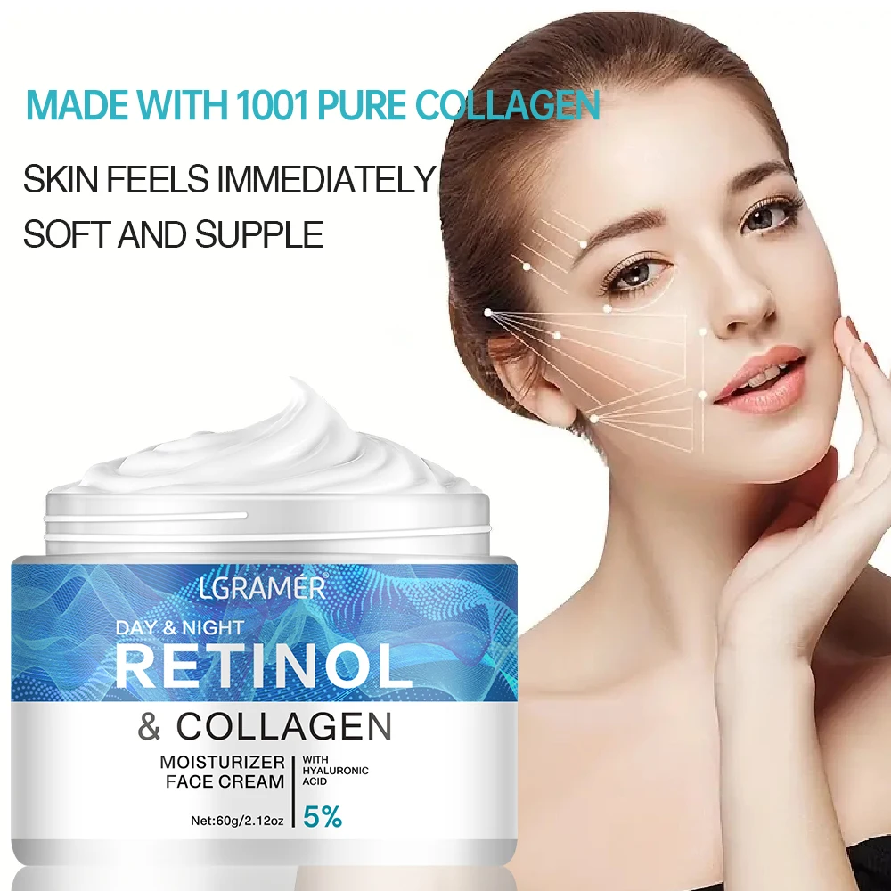 Crema Facial reafirmante de Retinol, Lifting de cuello, antienvejecimiento, elimina las arrugas, crema de día nocturno, suero Facial hidratante, cuidado de la piel corporal