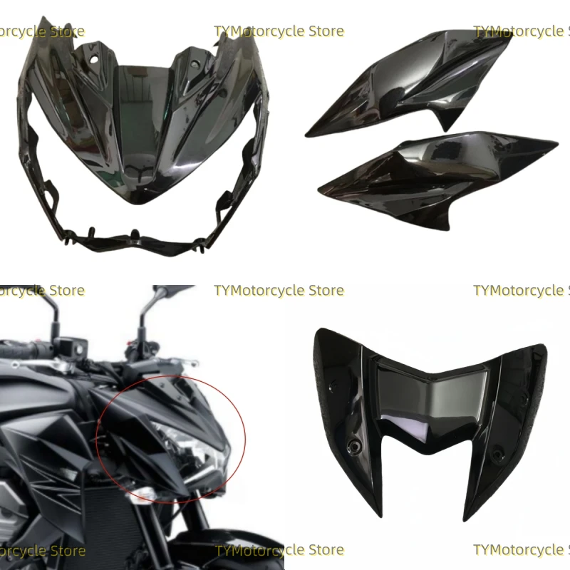 

Bright black Motorcycle Injection body Upper Nose Fairing Headlight Holder Cover Fit For Kawasaki Z800 Z 800 2013 2014 2015 2016