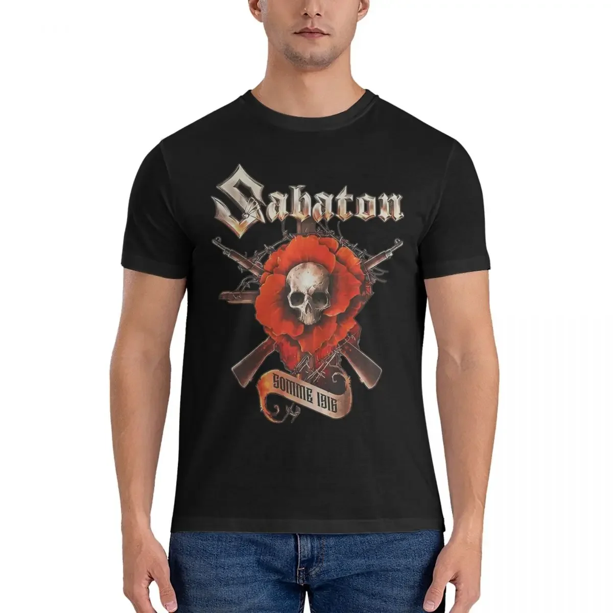 Streetwear T Shirt Heavy Music 100 Cotton T Shirts S-Sabatons Band Novelty Tshirt for Men Summer Y2K Fun Short Sleeve Tops