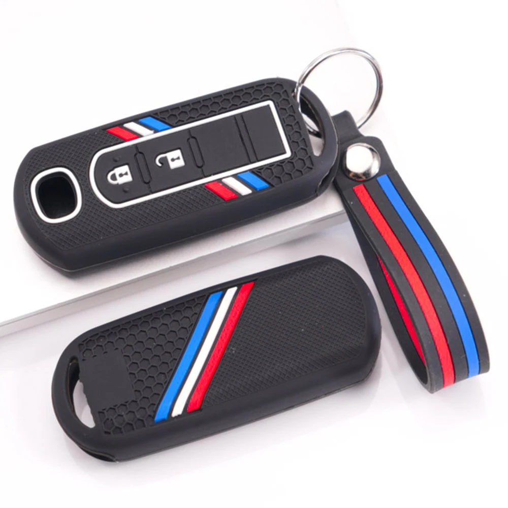 Protective Key Cover With Wrist Strap For Mazda 3 Axela 6 Atenza CX3 CX5 CX8 CX9 CX30 CX50 CX60 MX5 MX30 Anti Slip Dustproof