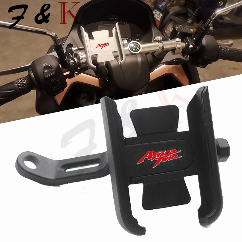 

New models colour Motorcycle Handlebar Rearview Mirror Mobile Phone Holder GPS Stand Bracket Africa Twin Fit For CRF1000L