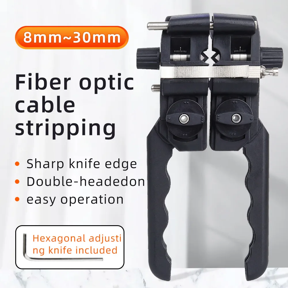 

Fiber Optic Stripper tool 8-30MM Longitudinal Cable Jacket Slitter Cable Sheath Opening Cutter two-way opening
