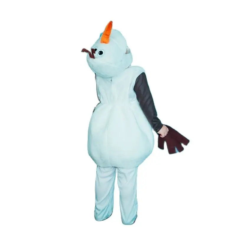 Ragazza costumi di Halloween bambino comodo Deluxe peluche adorabile Olaf Cosplay bambino preferito cartone animato film pupazzo di neve vestito da festa