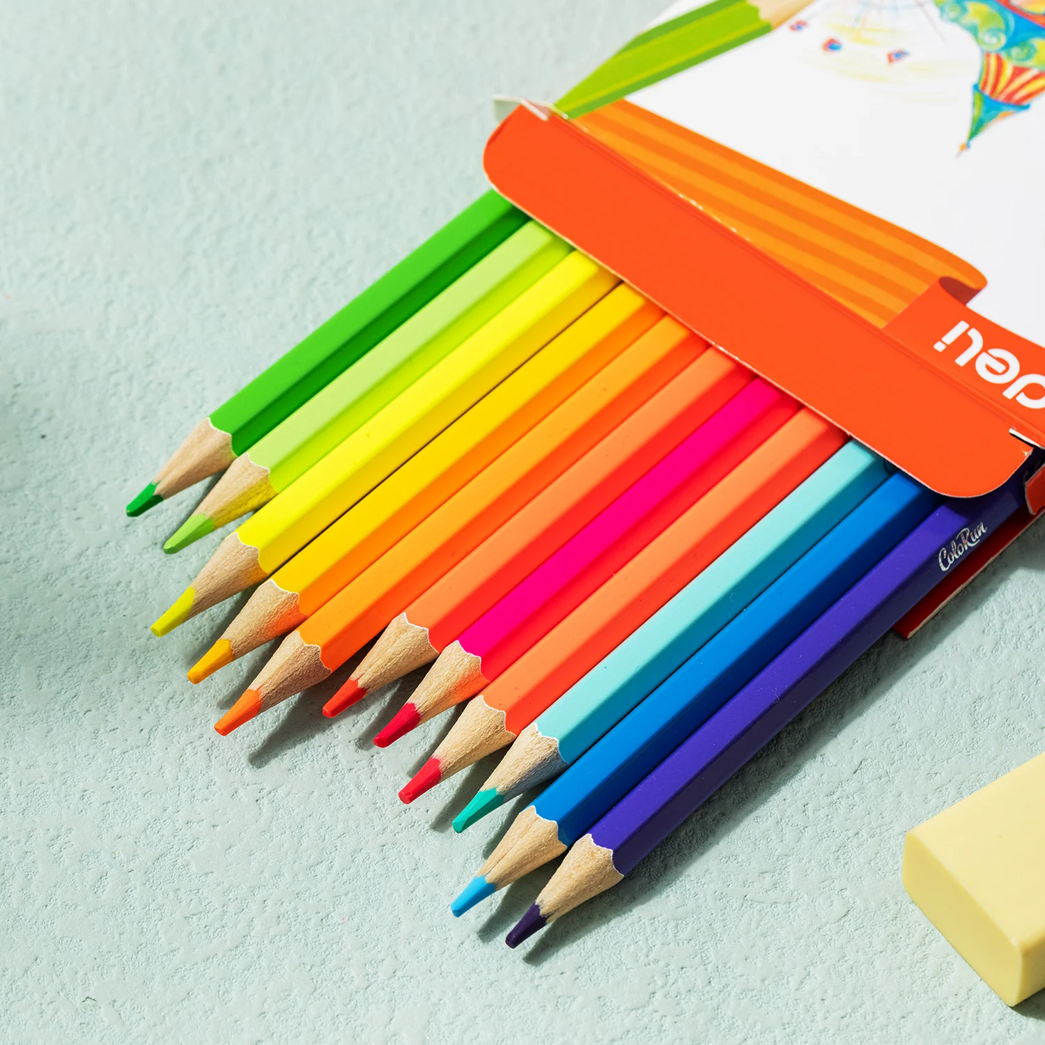 مجموعة أقلام رصاص ملونة مكونة من 12 قطعة من ديلي، أقلام رسم بالألوان المائية، أدوات مكتبية للكتابة والرسم واللوازم الفنية