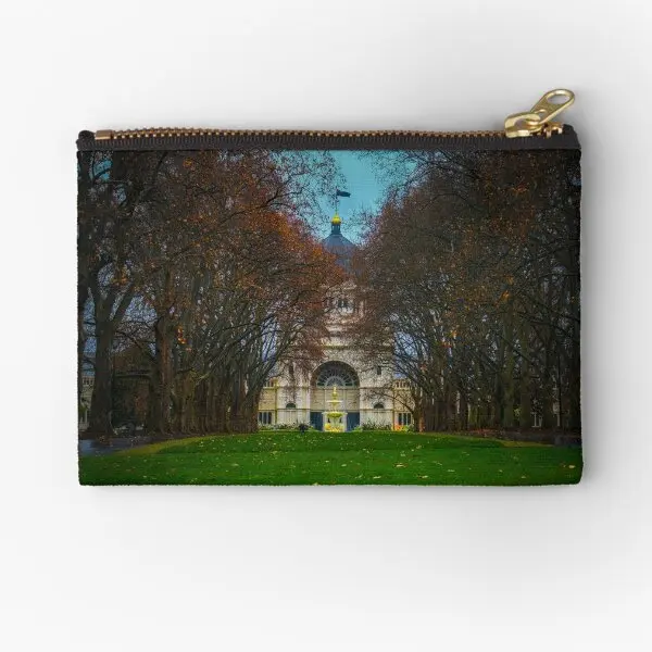

Autumn Leaves Royal Exhibition Buildin Zipper Pouches Cosmetic Coin Packaging Panties Women Money Socks Underwear Bag Pocket