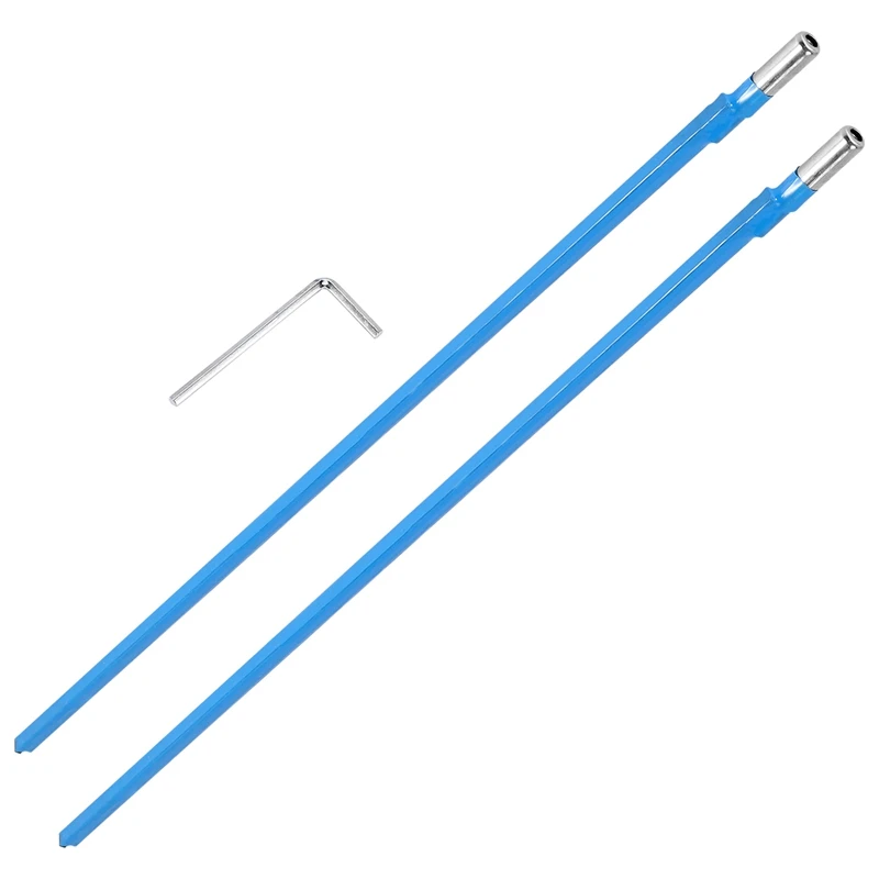 2Pcs Two Way Rod Type Guitar Truss Rod Steel 9 X 420Mm Blue Guitar Accessories