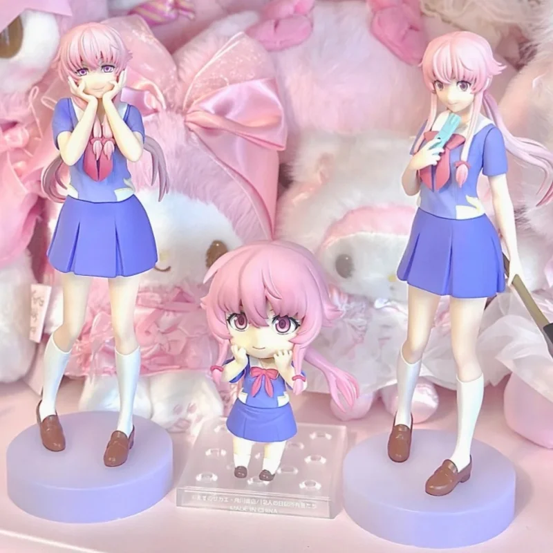 

17cm Mirai Nikki Gasai Yuno Anime Action Figure - Desktop Toy Ordinary/Special Version Collectible Model for Fans