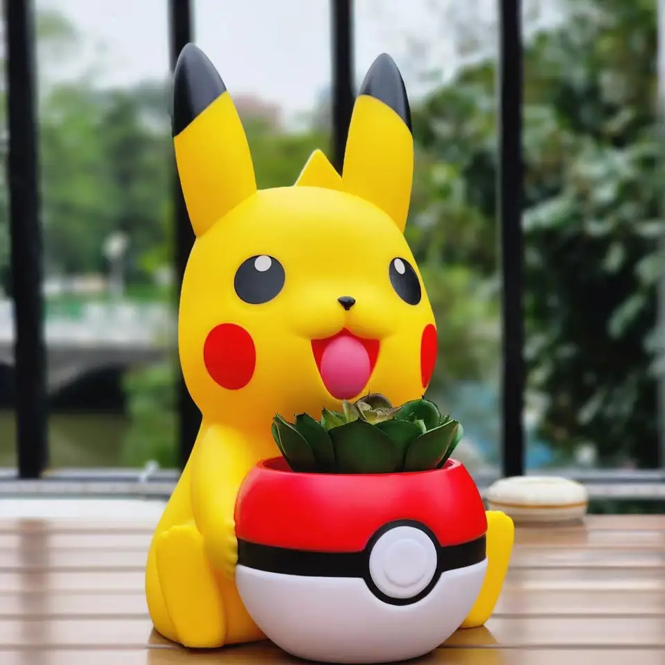 ポケモン　ポケットガーデン　ピカチュウ 陶器 植木鉢 ポケモンピカチュウの植木鉢,ヒトカゲ,リス,フシギダネ,鉢植えの