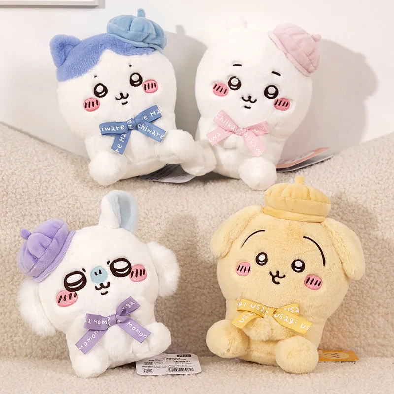 

MINISO Chiikawa Momonga Usagi Hachiware New Cute Pendant Plush Doll Anime Kawaii Girl Birthday Gift Desktop Decorations Lovely