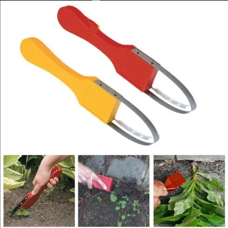 Garden Hand Loop Weeder Tool - Iron Loop Design With Sharp Blades - Manual Weeders Tool For Weeding, LooseningLivable Decoration