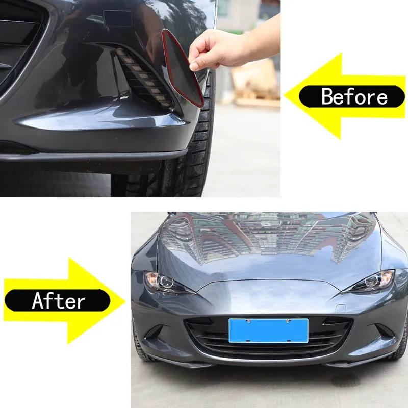

Для Mazda MX-5 MX5 ND 2016-2025 ABS передняя противотуманная фара автомобиля декоративная наклейка противотуманная фара крышка внешние аксессуары автомобиля