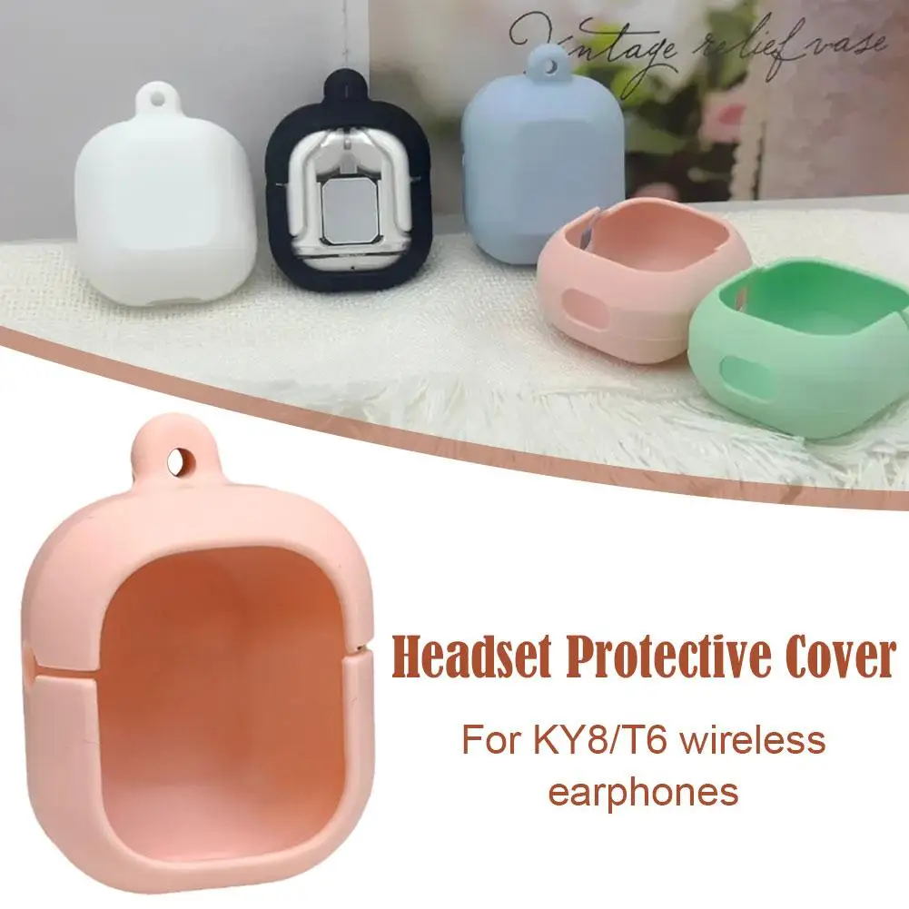 Funda protectora de silicona para auriculares inalámbricos KY8, carcasa protectora para auriculares intrauditivos con Bluetooth, Z3N9