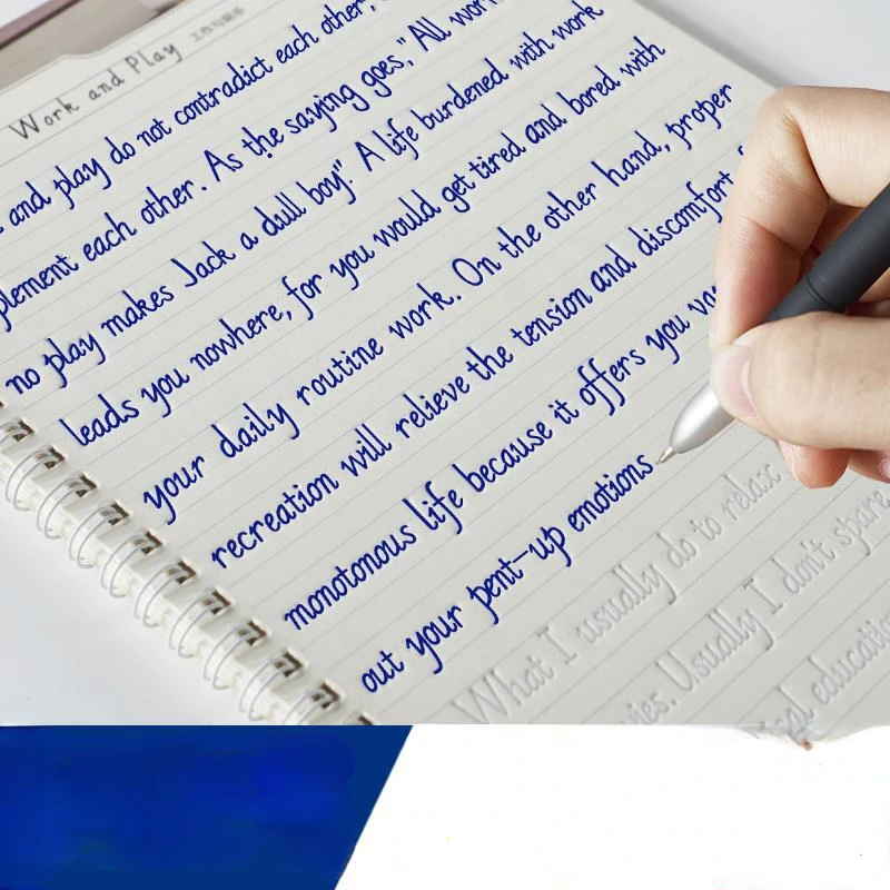 Italy English Copybook Italic Reusable Italian Italicized Calligraphy for Students and Children To Practice English Free Pen