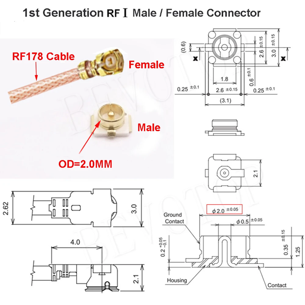 1PCS SMA/RP SMA Female to 3*u.FL IPX-1 Female Jack 1 to 3 Triple Splitter Cable RG178 Pigtail WIFI Antenna Extension Jumper