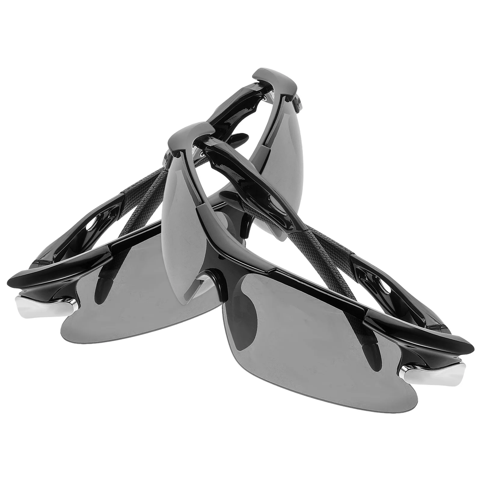 

2Pcs Mountain Climbing Sunglasses for Men Windproof Uv Protection Sports Eyewear for Cycling Hiking Biking Outdoor Activities