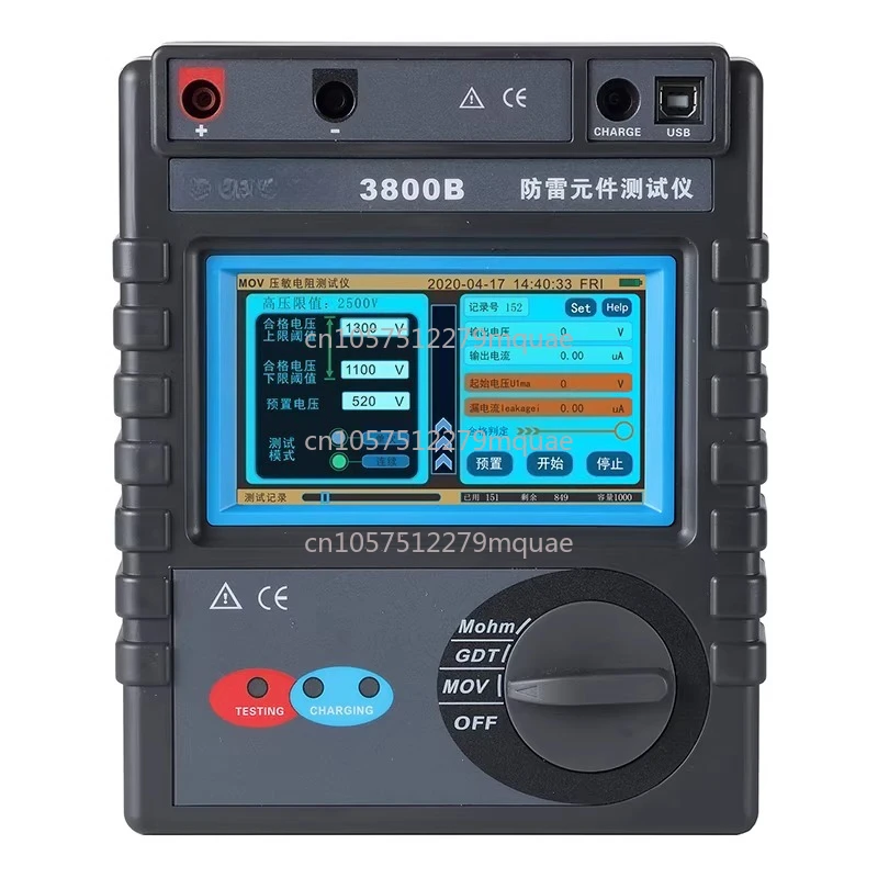 

Тестер компонентов молниезащиты ETCR3800A/B: Измеритель варисторов/разрядных трубок/сопротивления изоляции