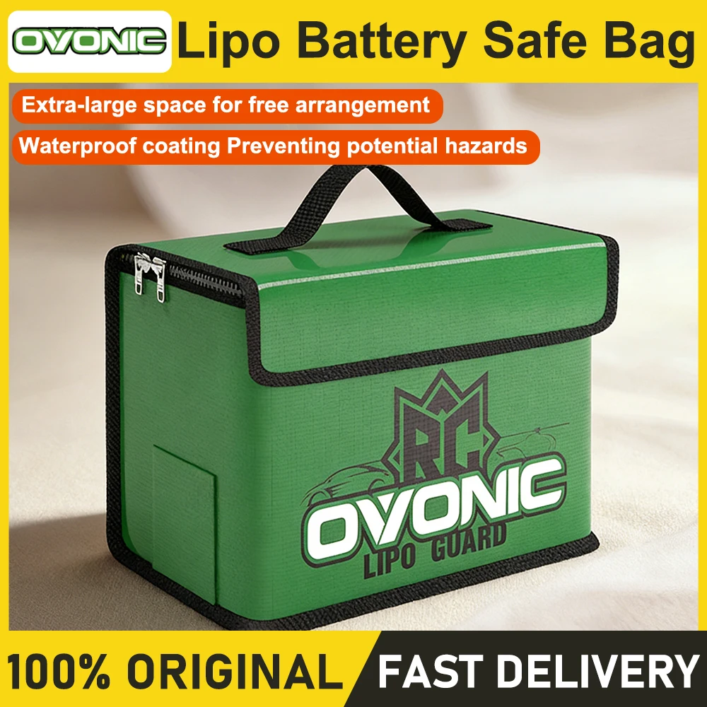 Ovonic LiPo Battery Safe Bag Portable Handheld Flame Retardant Waterproof Storage for Safe Charging Large Capacity view 4