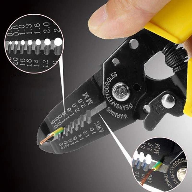 0,6–2,6 mm multifunktionale Abisolierzange zum Kabelschneiden, Crimpklemmen, Zangen, C-RV, professionelle Handwerkzeuge für Elektriker – Detail 4