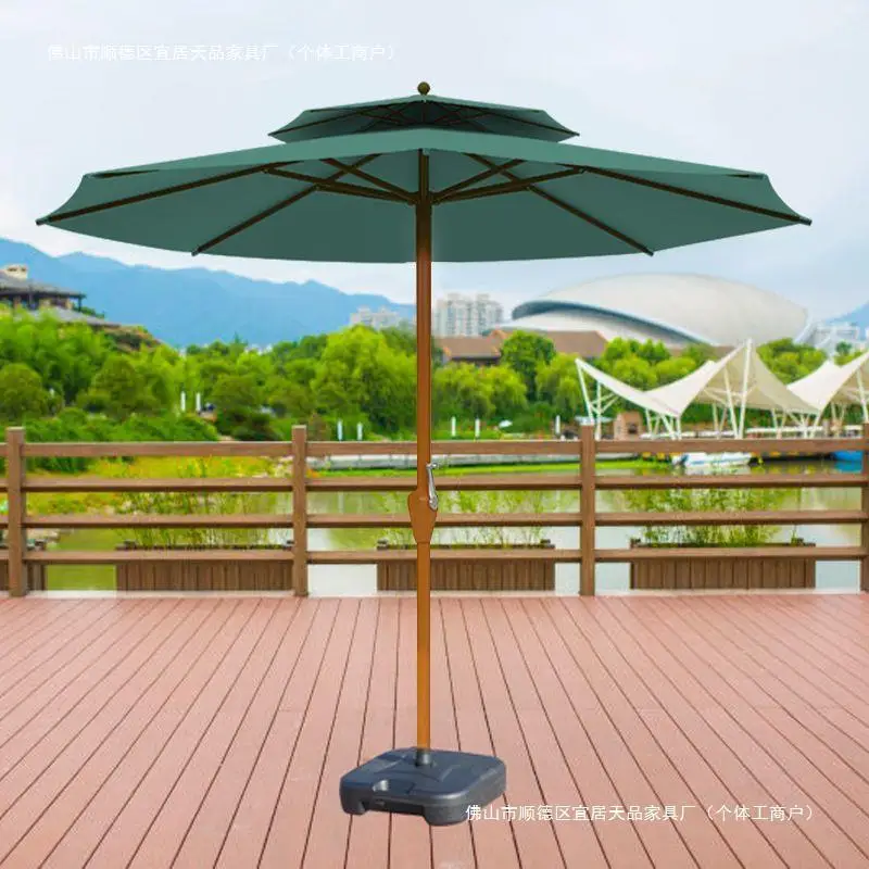 Terrace Garden Outdoor Parasol Roman Umbrella Outdoor Banana Umbrella Sun Resistant Friction Resistant Double Layer