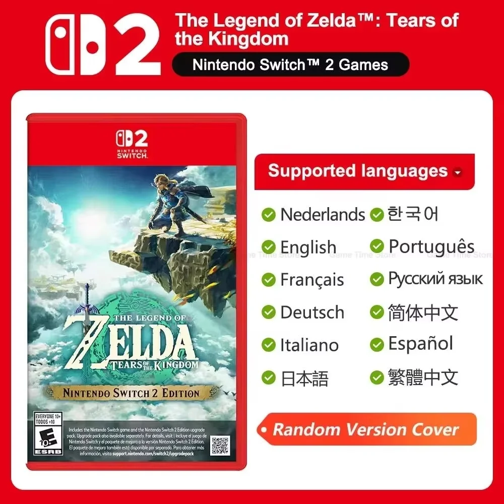 Nintendo Switch 2 Fysieke Game Card-collectie, alleen uitgebracht door Nintendo. Super Mario, Pokémon, Zelda-serie games. Ondersteunt Spaans.