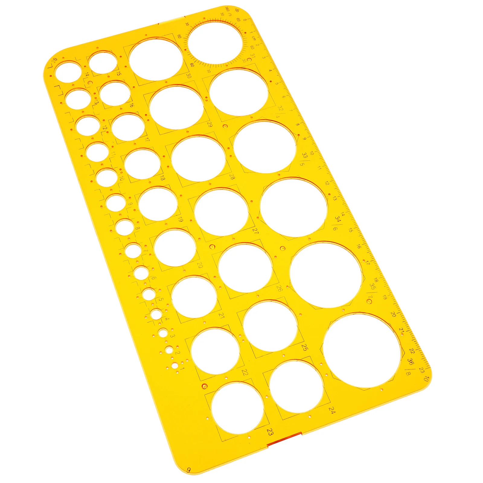 Drawing Template Ruler Geometric Circle Stencil for Architecture Engineering Projects DIY Technical Drawing Tool