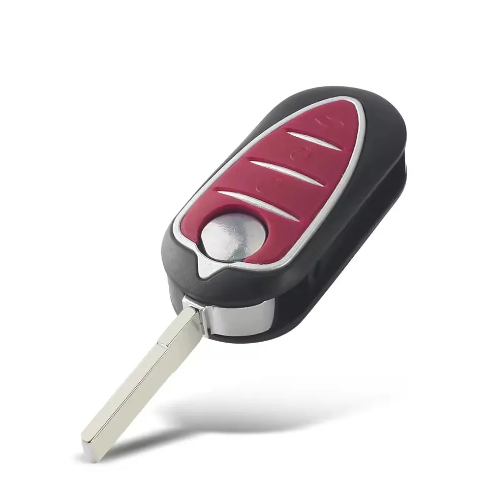 KEYECU for Alfa Romeo Mito Giulietta 159 GTA Fold Remote Key Fob 3 Button Marelli BSI Delphi BSI 433Mhz PCF7946 Chip