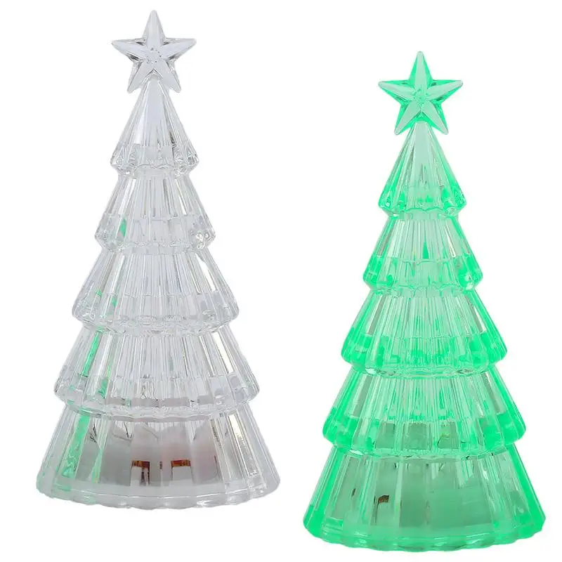 

LED Christmas Tree Tabletop LED Artificial Christmas Tree Christmas Decor Bedroom Night Light For Tabletop Windowsill Bedroom