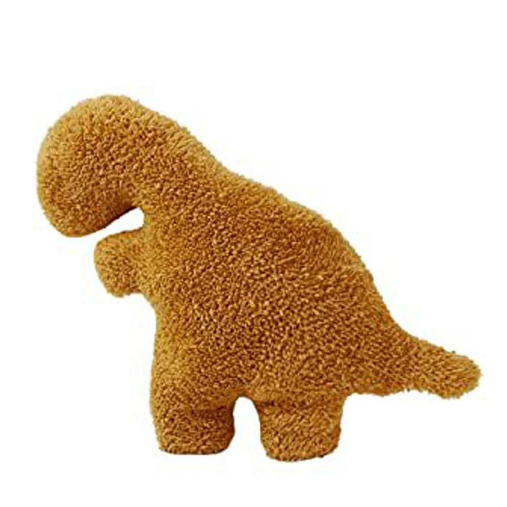 46cm Newest Cute Dino Chicken Nugget Plush Cartoon Chicken Dinosaur Plush Pillow Nugget for Kids Birthday Gifts Home Decor