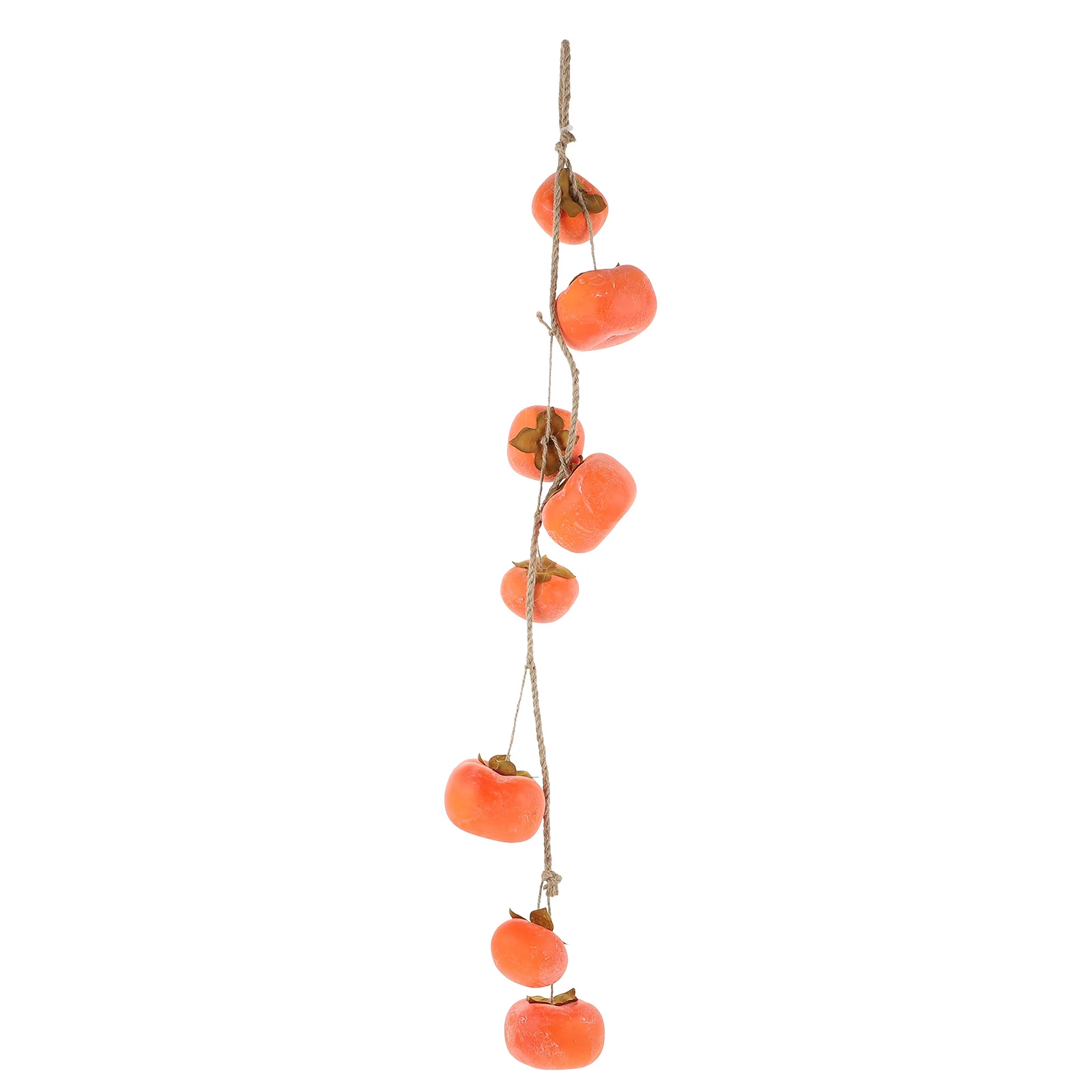

Simulation Persimmon Decor Artificial Fruit nament for Home Party Fall Thanksgiving Halloween Adornment Plastic Silk Mat Rope