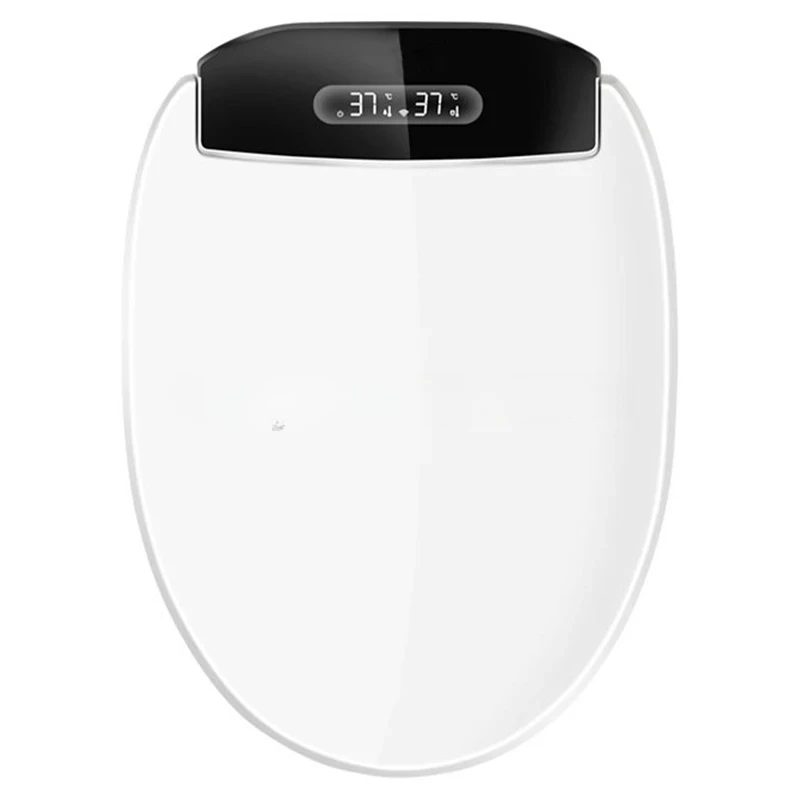 Imagem -06 - Smart Toilet Seat Cover com Controle Remoto Assento Bidé Nightlight Led Preto Secador de ar Alongado Vários Modos de Pulverização Bocal