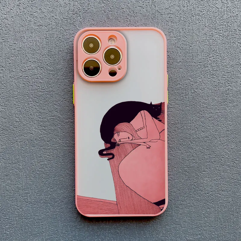 Dunkle lustige Cartoon-Katze, lustige Handyhülle für iPhone 16 14 13 12 11 15 17 Pro Max X XR XS 12 13 Mini 14 15 Plus Tierhüllen – Detail 14