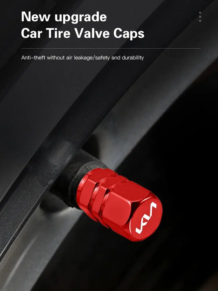 Couvercle de tige de Valve de pneu de roue de voiture, capuchon anti-poussière, accessoires pour KIA EV6 Stinger RIO Sorento Picanto Ceed Borrego Syros K4 K5 K8 K9