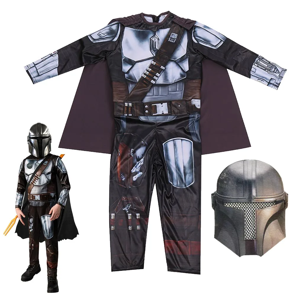 Halloween Kids D-DarthS VaderS Costume The Force A-Awakens Kids Super Deluxe S-Stormtroopers Costume M-mandalorianing Send Mask