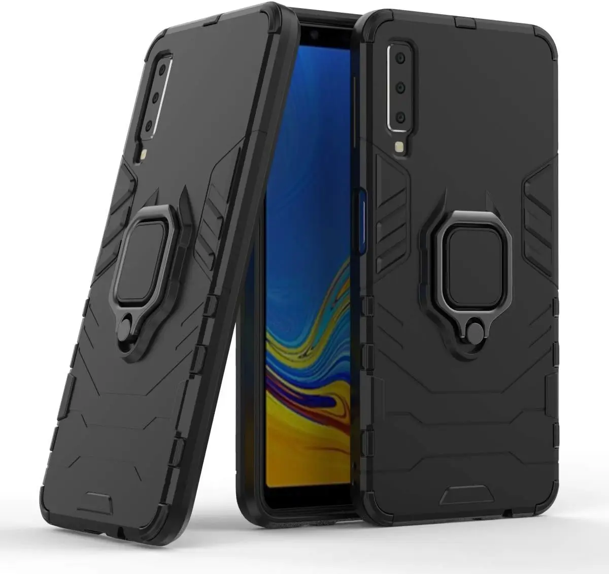 Чехол для Galaxy A7 2018, противоударный чехол-кольцо с подставкой для Samsung Galaxy A7 2018