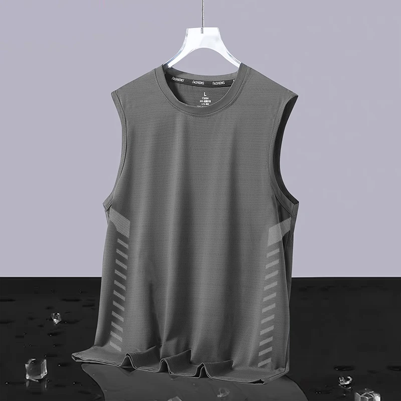 Pure gray [slant rod butterfly net vest]