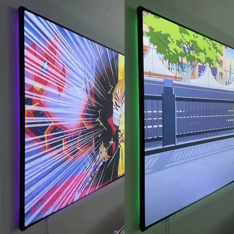 100 ''120'' ALR Weiche Flexible Fresnel Festen Rahmen Lange Werfen Projektion Bildschirm für Normale Fokus Projektor Anti Licht Vorhang – Detail 14