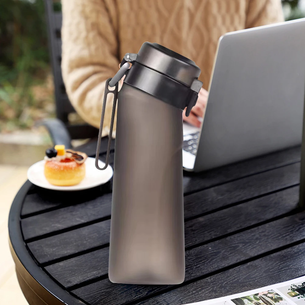 Botella de agua para deportes al aire libre de 650ML, botella de bebida con sabor portátil, bebida Tritan, taza reutilizable de más agua para escuela y oficina al aire libre