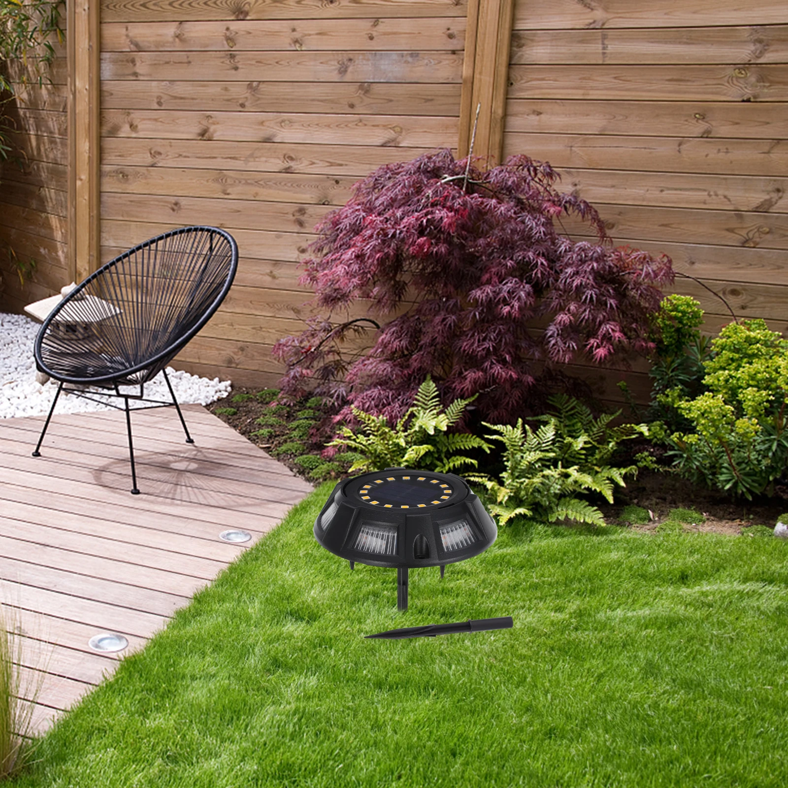 

20 Pcs Solar Lawn Lights Stakes Plastic L Accessories Garden Path Replacement Black Parts Durable Wear Resistant Outdoor