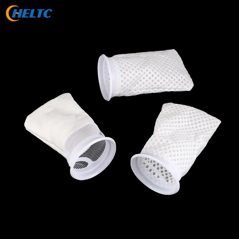 Anti Overflow Aquarium Filter Bag Honeycomb Type Washable Reusable Mesh Foam Carpet Sock Bag For Fish Marine Filtration System