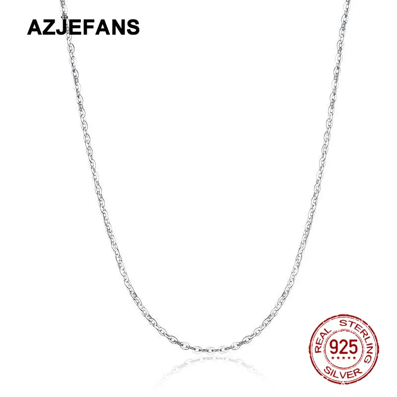 

S925 Sterling Silver O-shaped Necklace Gift For Girl Fine Jewelry