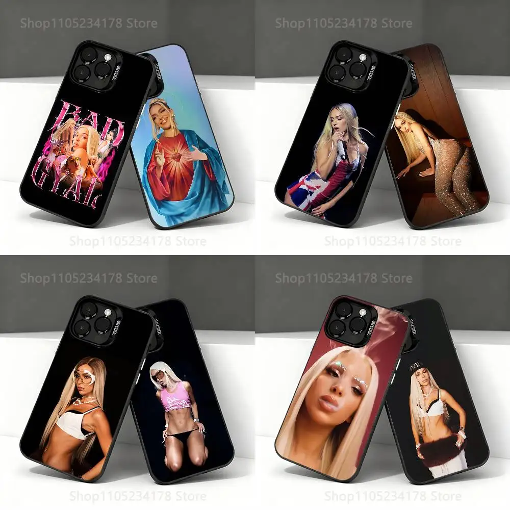 

B-Bad Gyal Da Me Phone Case For iPhone 17,16,15,14,13,12,11,Pro,Max,Plus,E,Air,Mini Black Tpu IMD Cover