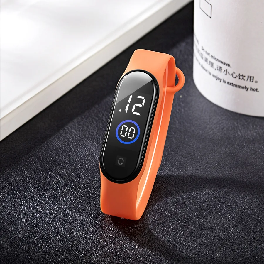 Rubber Luminous LED Women Electronic Watch Casual Fashion Creative Outdoor Sports Student Men Electronic Watches Dropshipping