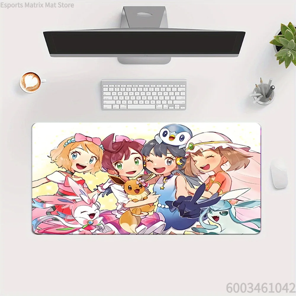 

Pokemon Female Trainers & Eeveelutions Group Scene Extended Gaming Mouse Pad Large Desk Mat