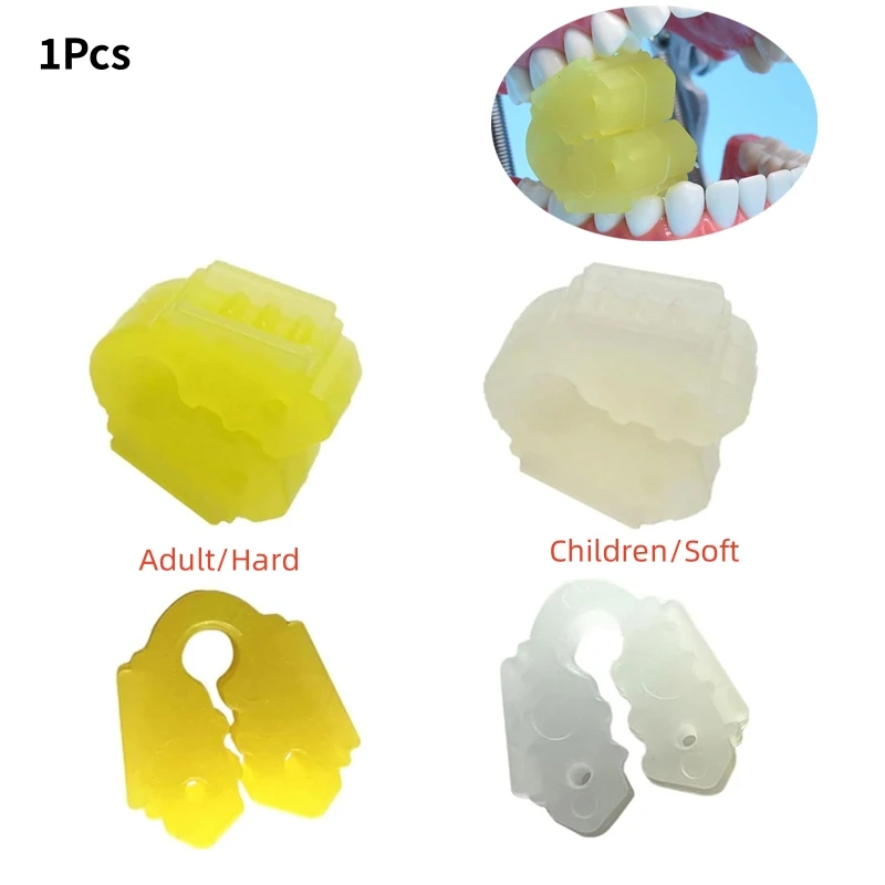 1Pcs Dental Oral Occlusal Pad Rubber Split Type Intraoral Support Opener Retractor Dental Orthodontic Mouth Opener Adult/Child