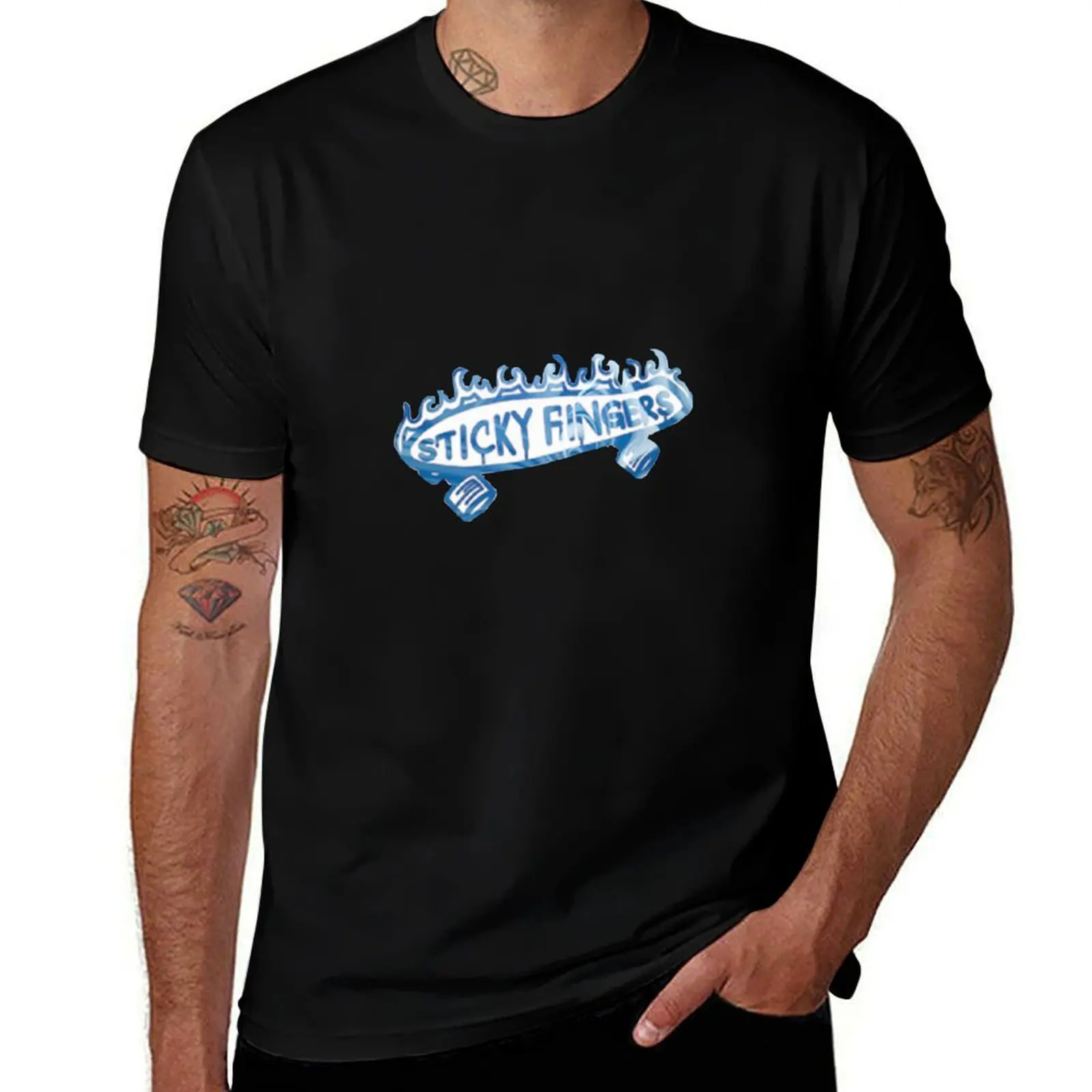 Sticky Fingers skateboard T-Shirt Basic Comfort Fit for Men T-Shirt
