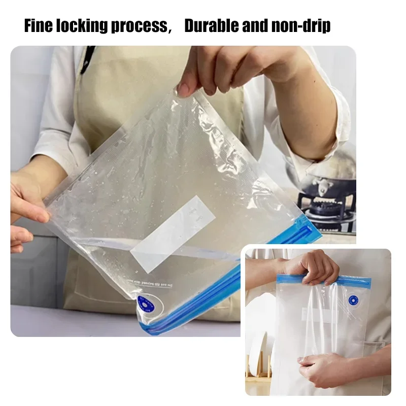 Simple operation Vacuum Sealer Machine Bag Rolls Food Sealer Compact Food Preservation System with Vacuum Bags image 4
