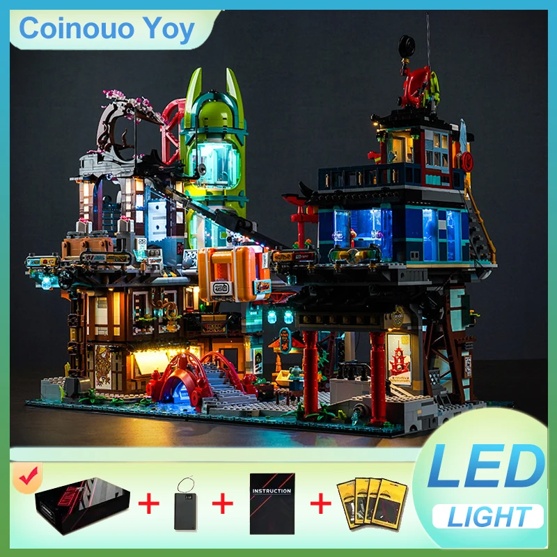 

LIGHT For LEGO 71799 Ninjago City Markets Block DIY Toy (NO Blocks Model,Only LED Light) Light Set Kid Gift