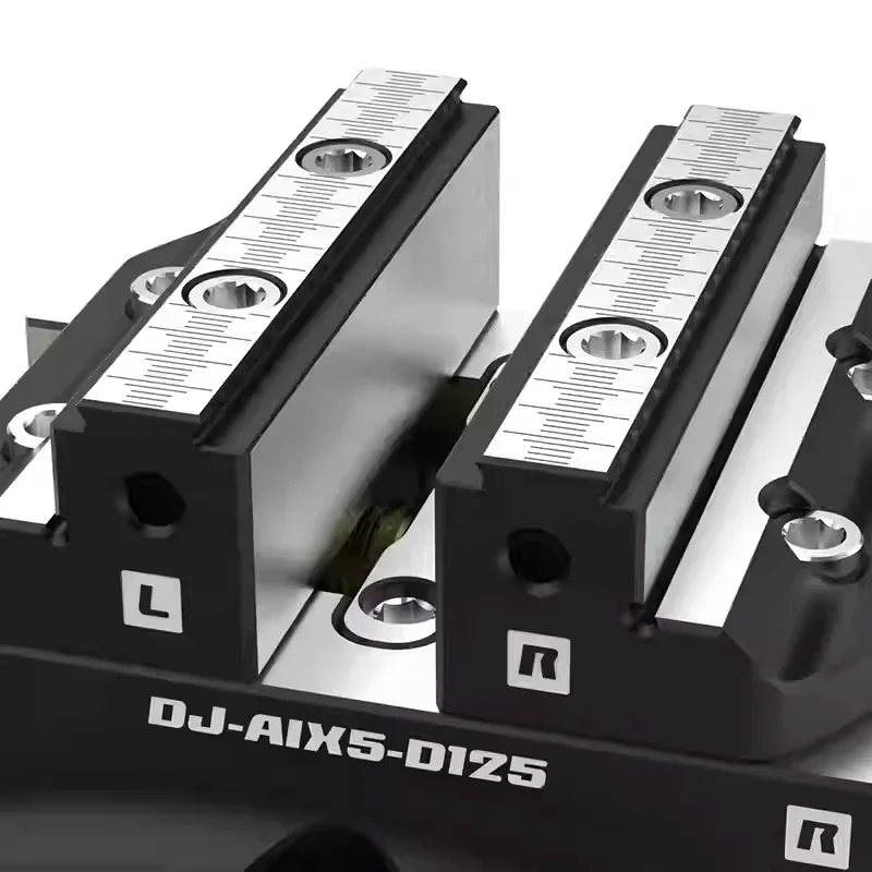 4/5 Axis CNC Self-Centering Disc Vise - 0.02mm Precision, 150Nm Torque, Hardened Alloy Steel DJ-AIX5-D125