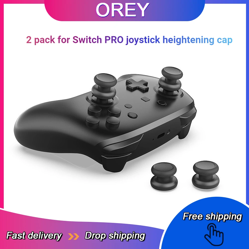 

2 Packs for NSpro Game Controller Joystick Heightening Cap Button Cap Suitable for SwitchPRO Controller Joystick Heightening Cap