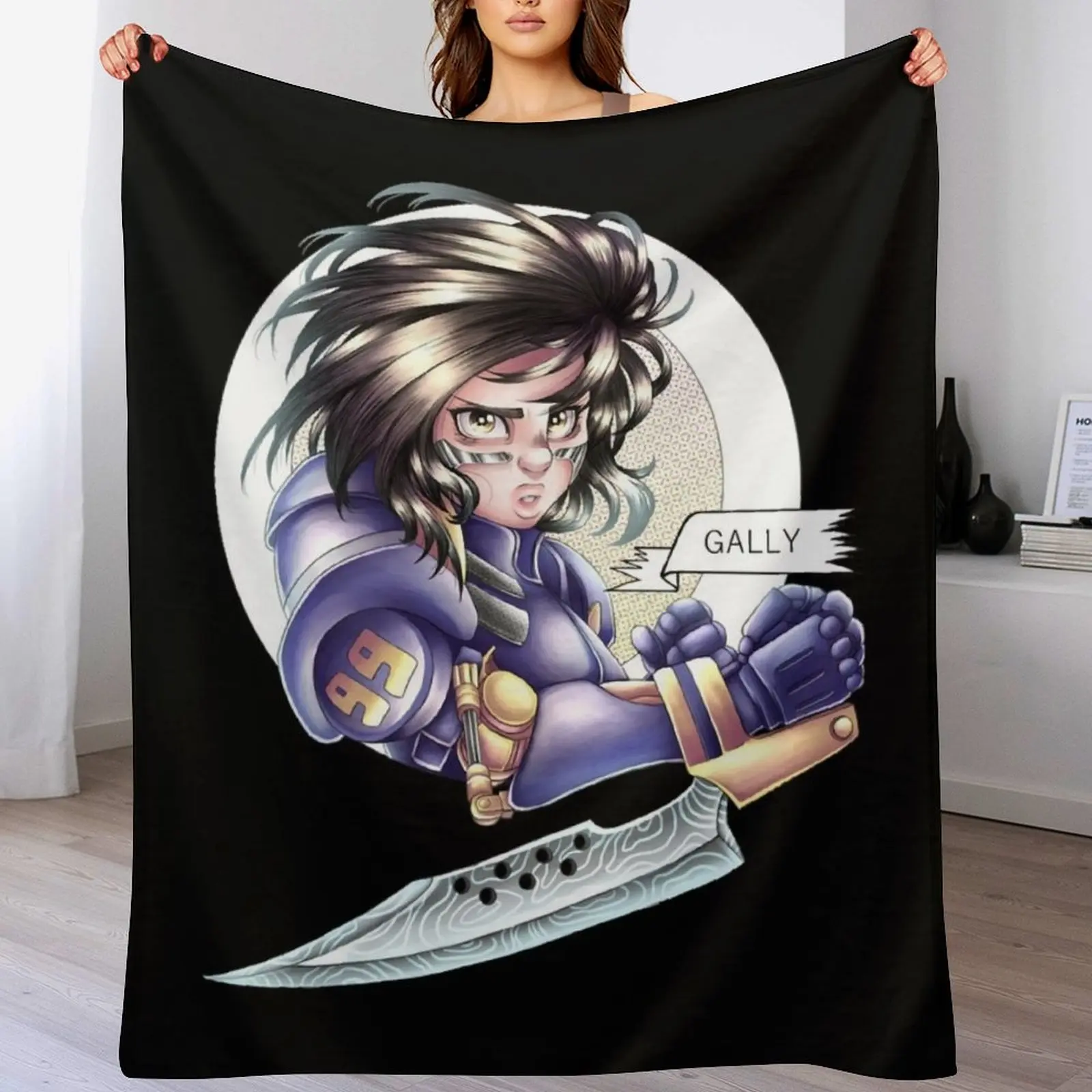 Mens My Favorite Motorball Alita Funny Graphic Gifts Throw Blanket Summer Cool Breathable Blanket for Sleeping